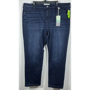 Nwt Liverpool Eco Hi Rise Slim Denim Jeans‎ Womens Plus Sz 24W Dark Wash Stretch